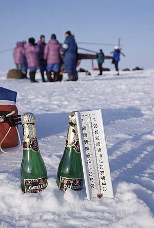 drinking in the North Pole